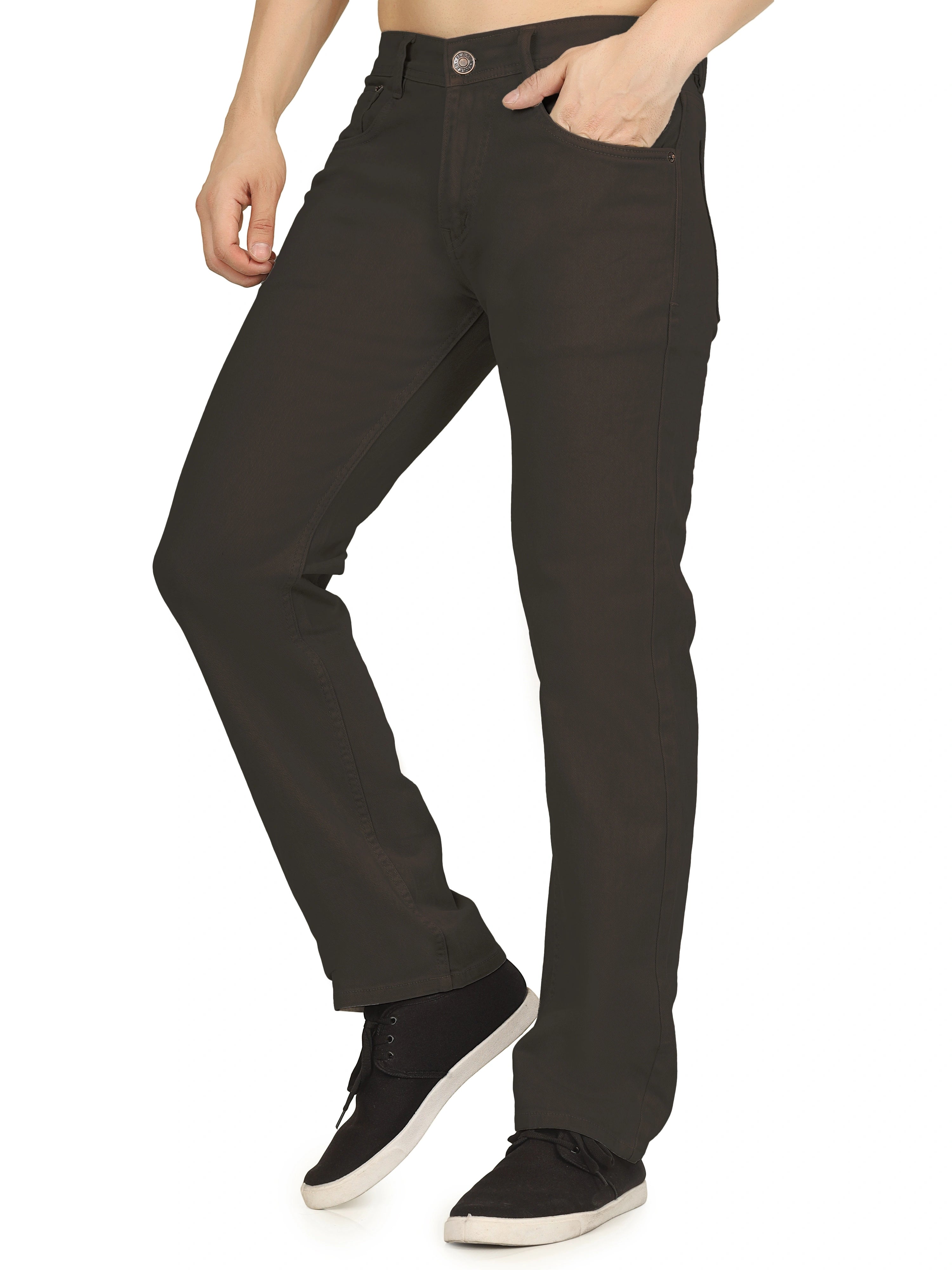 Men’s Relaxed Fit Stretchable Organic Cotton Jeans - Dark oak