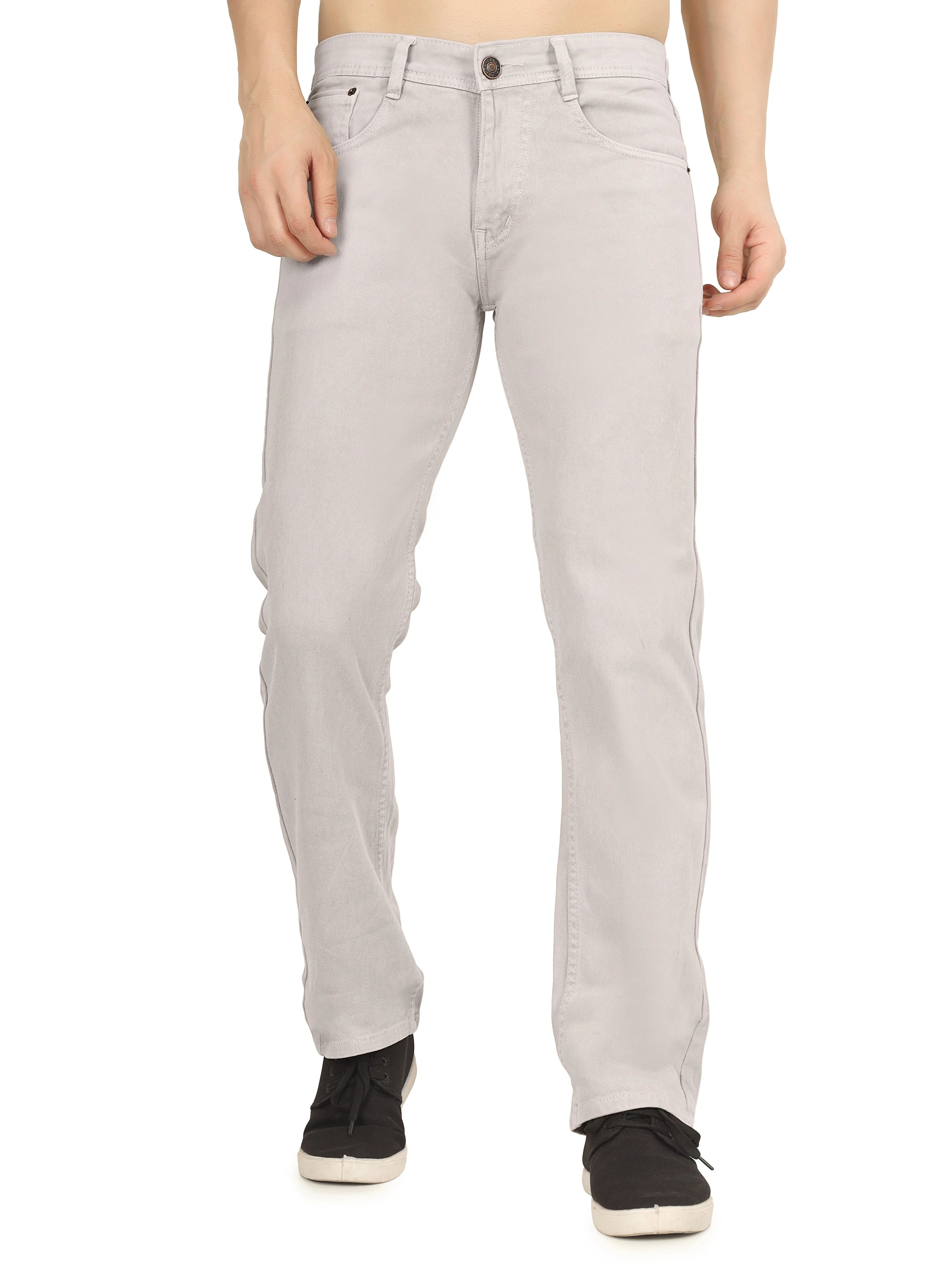 Men’s Relaxed Fit Stretchable Organic Cotton Jeans - Frost Line