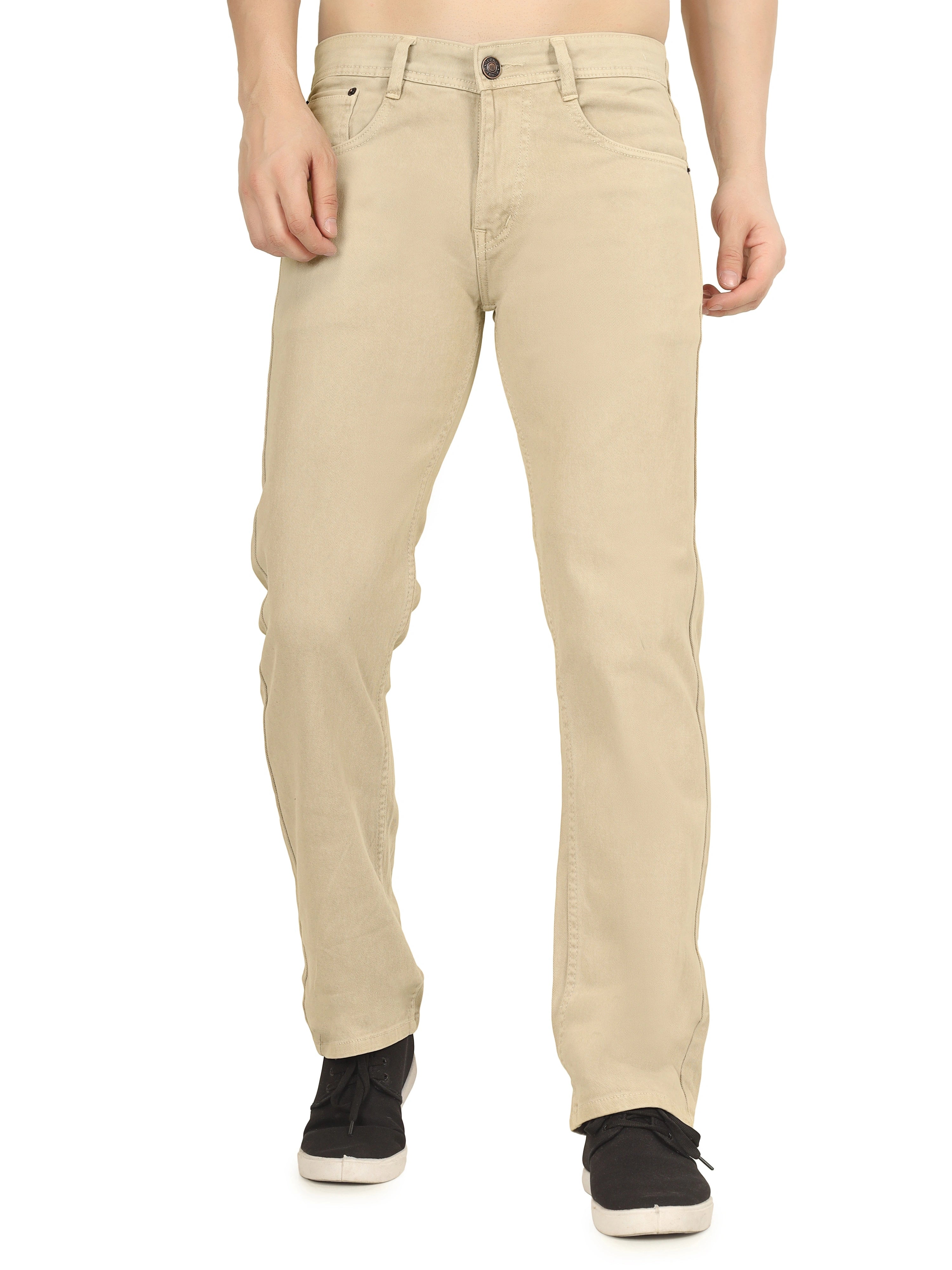 Men’s Relaxed Fit Stretchable Organic Cotton Jeans - Sand Stone