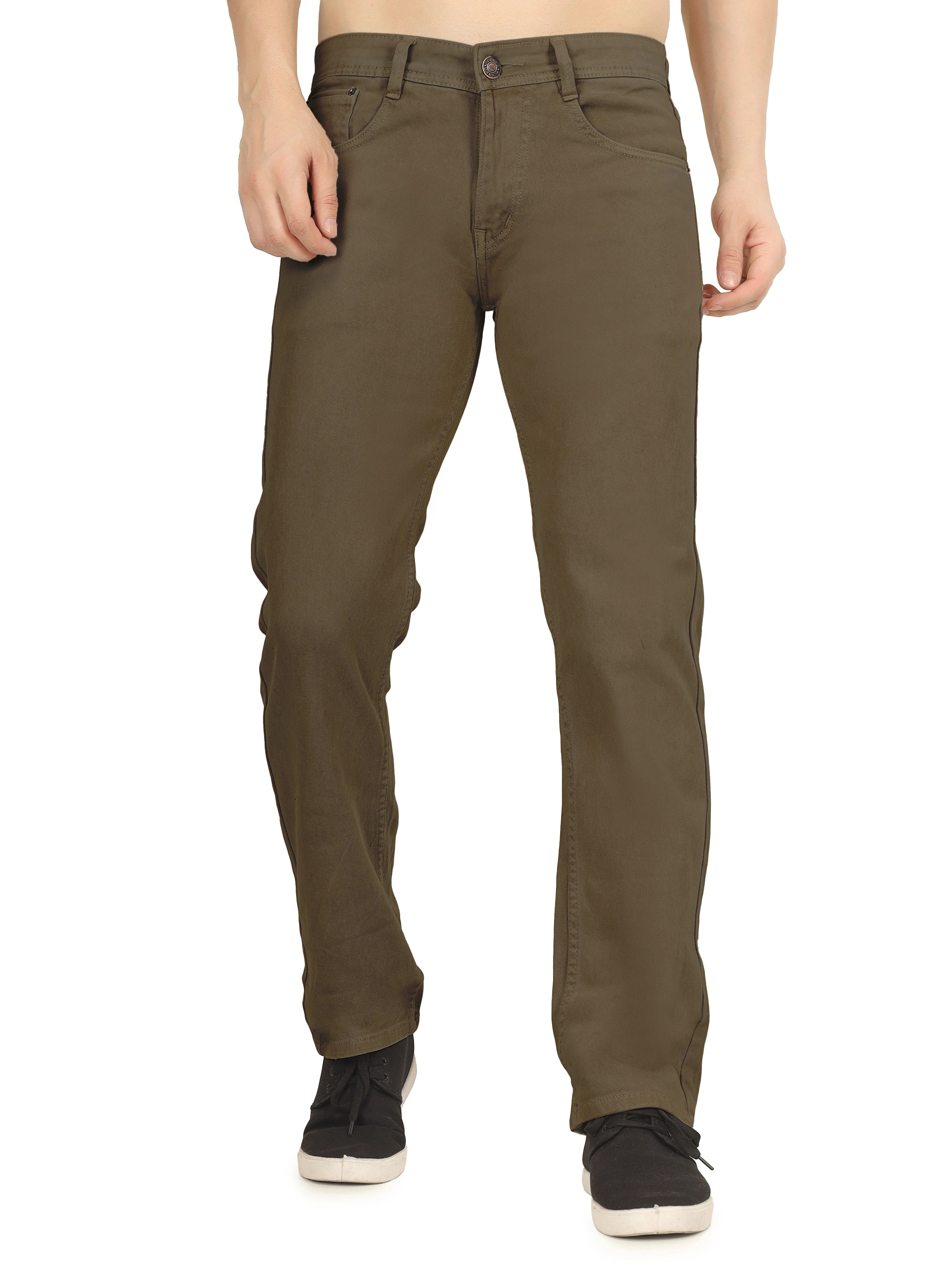 Men’s Relaxed Fit Stretchable Organic Cotton Jeans - Terrain Oak