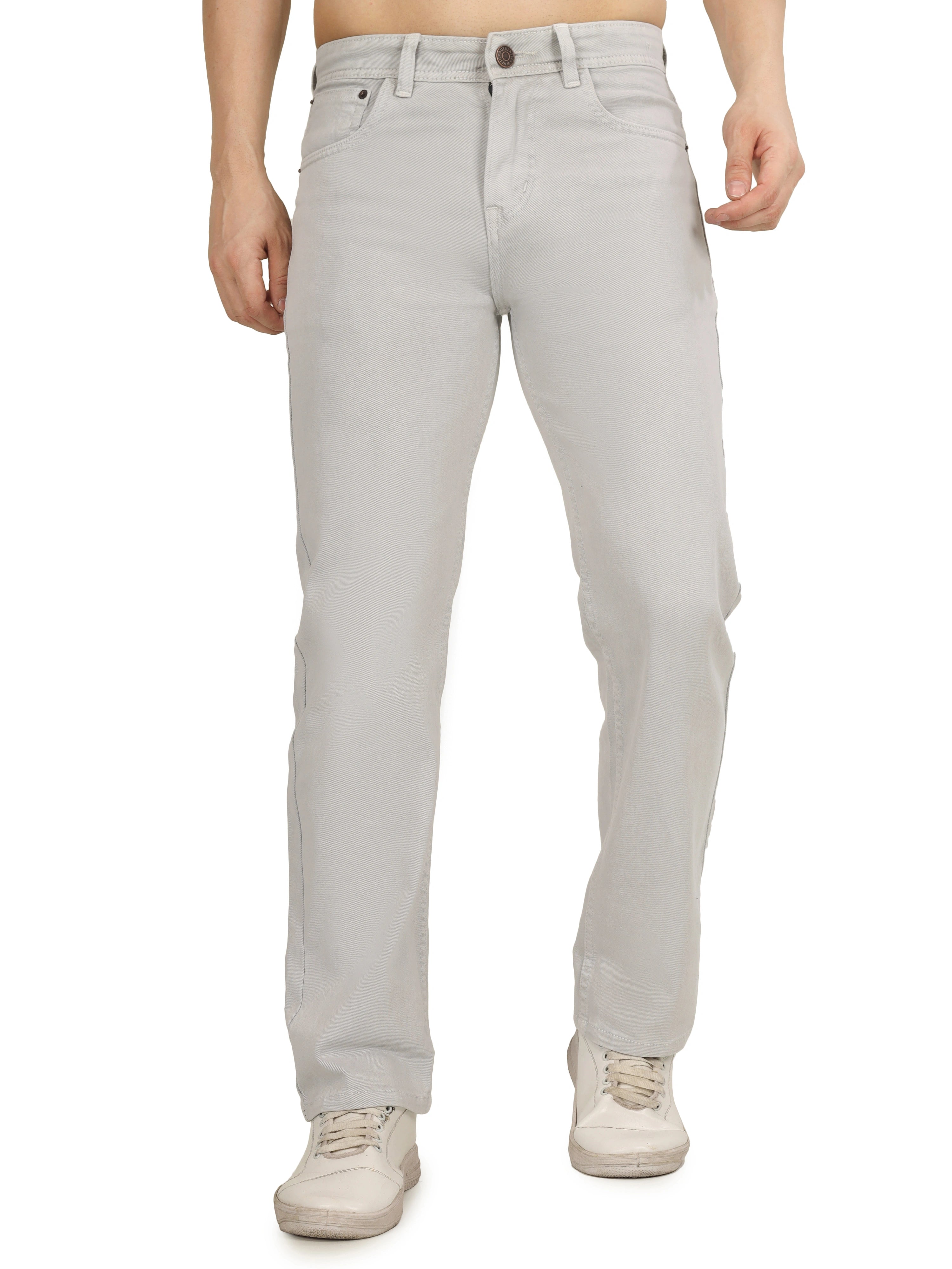 Men’s Relaxed Fit Stretchable Jeans - Cloud Mist