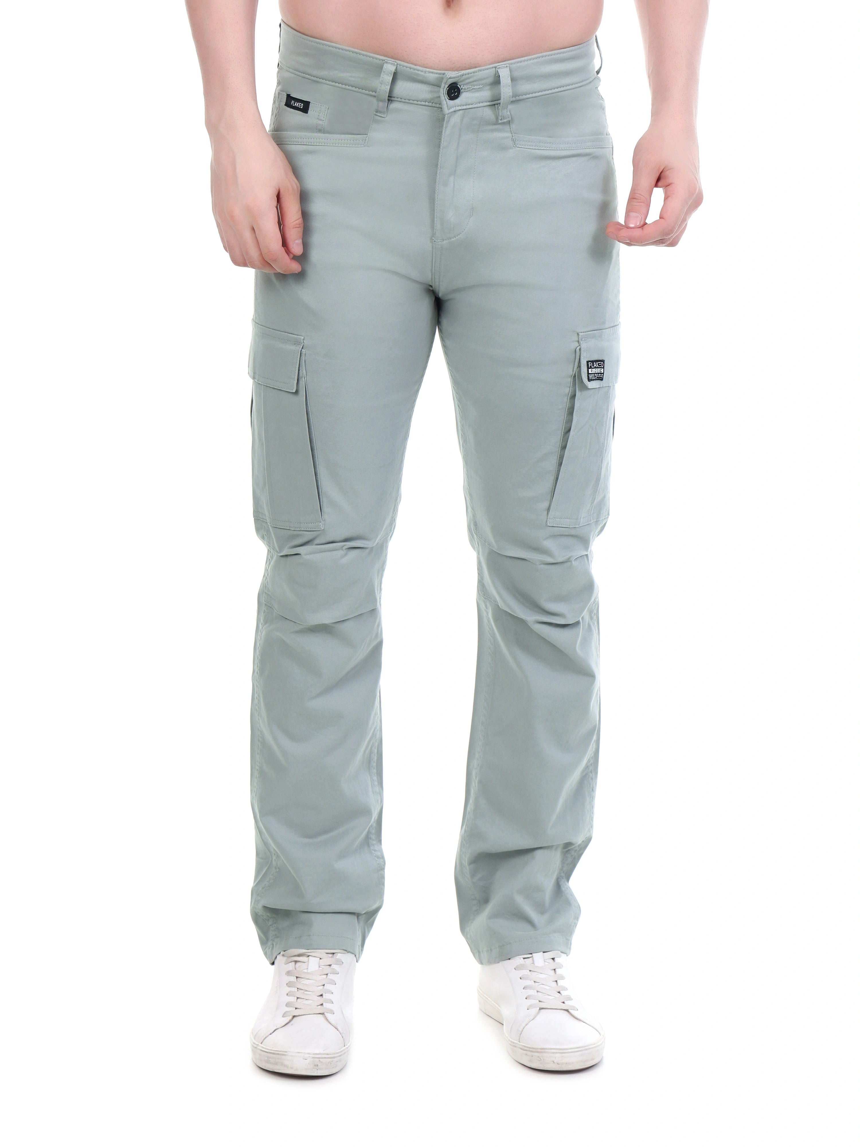 Flaked Copenhagen Ice Silver Regular Fit Cotton Cargo