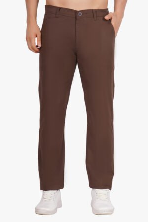 congo brown linen trouser for men